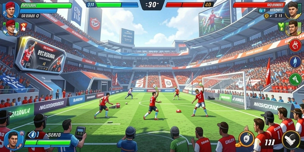 Screenshot menampilkan antarmuka permainan yang menarik.