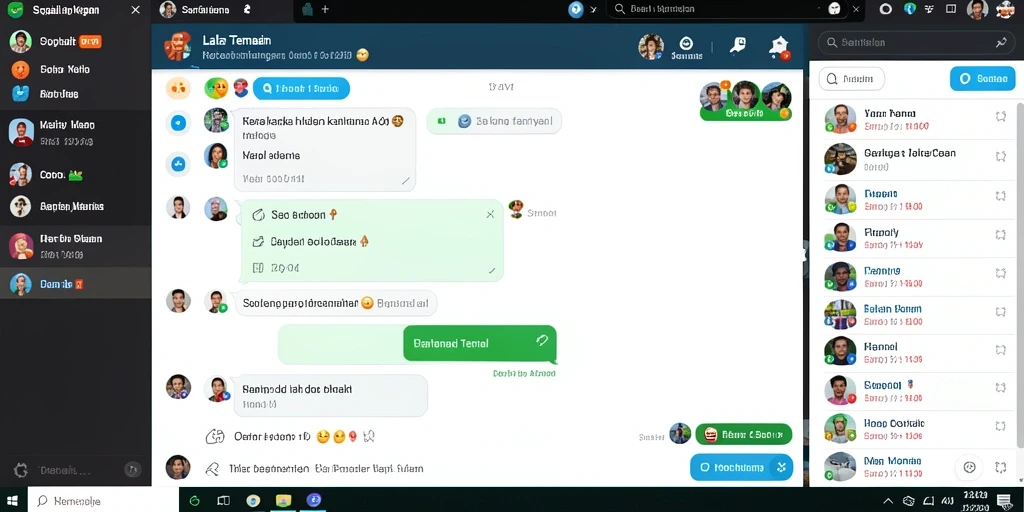 Interaksi sosial antar pemain dalam misi kolaborasi.